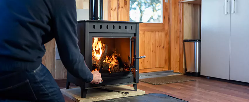 Open Hearth Wood Fireplace Installation in New Haven, IN