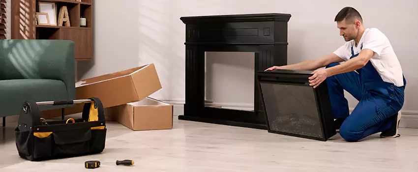 Old Rusted Metal Fireplace Repair And Replacement in New Haven, IN