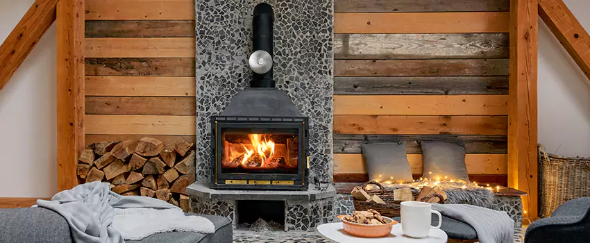 Thelin Hearth Products Direct Vent Gas Stove Fireplace Inspection in New Haven, Indiana